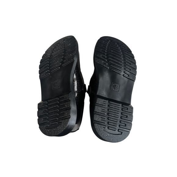 Dr. Martens Kids Polley Mary Jane Black Glitter Floral Size 3 New Without Box - Picture 5 of 5